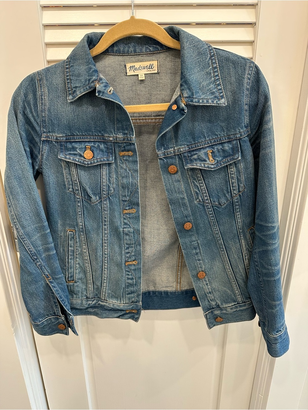 Madewell Women's Classic Blue Denim Jacket, Size XS
